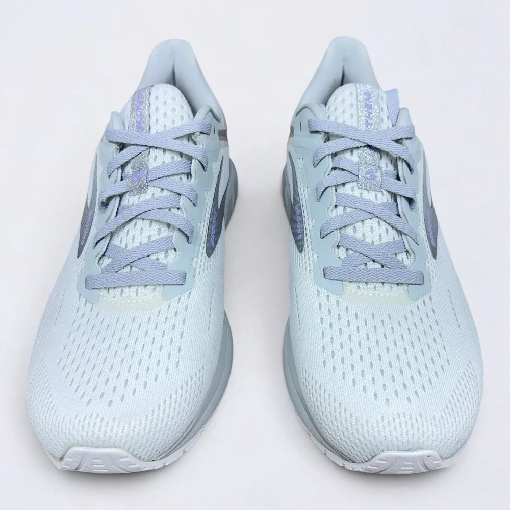 Brooks Anthem 5 Women's Size 8.5 B Running Shoes White Silver Lilac 1203651B174